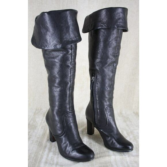 Sam Edelman Black Leather 'Sable' Over the Knee High Heel Boots size 5 New $249 - Picture 12 of 12